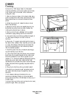 Предварительный просмотр 4 страницы Scotsman CSWE1 Product Manual