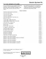 Scotsman Double System RL Service Manual preview