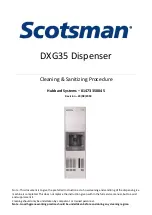 Предварительный просмотр 1 страницы Scotsman DXG 35 Manual