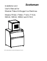 Preview for 1 page of Scotsman F0522 Installation And User Manual