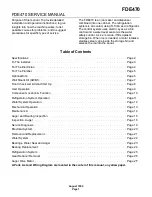 Preview for 1 page of Scotsman FDE470 Service Manual