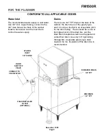 Preview for 9 page of Scotsman FM1500R Manual