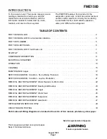 Предварительный просмотр 1 страницы Scotsman FME1500 Service Manual