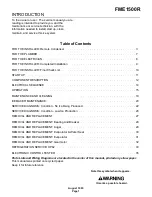 Scotsman FME1500R Service Manual предпросмотр