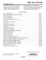 Preview for 1 page of Scotsman FME1504 User Manual