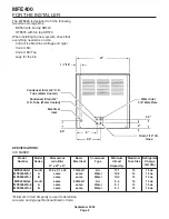 Предварительный просмотр 2 страницы Scotsman MFE400 Service Manual