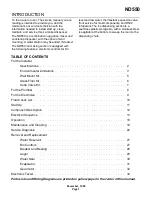 Scotsman ND550 Service Manual предпросмотр