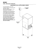 Предварительный просмотр 8 страницы Scotsman ND650 Service Manual