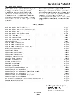 Preview for 1 page of Scotsman NDE554 Service Manual