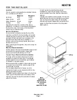 Предварительный просмотр 3 страницы Scotsman NDE750 Service Manual