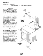 Preview for 4 page of Scotsman NSE650 User Manual