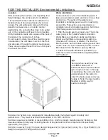 Предварительный просмотр 3 страницы Scotsman NSE654 User Manual