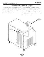 Предварительный просмотр 5 страницы Scotsman NSE654 User Manual