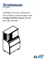 Scotsman Prodigy ELITE A Series Installation And User Manual предпросмотр