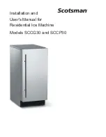 Предварительный просмотр 1 страницы Scotsman SCCG30 Installation And User Manual