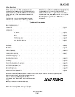 Scotsman SLC300 User Manual предпросмотр