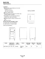 Предварительный просмотр 2 страницы Scotsman SLD150 User Manual