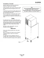 Предварительный просмотр 3 страницы Scotsman SLD150 User Manual