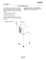 Preview for 9 page of Scotsman SLE300 User Manual