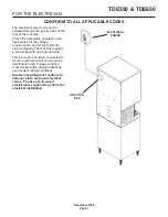 Предварительный просмотр 7 страницы Scotsman TDE550 Service Manual