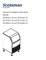 Scotsman UF0915A-1A User And Installation Manual preview