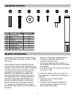 Предварительный просмотр 3 страницы Scott Living 1032FM-33-217 Assembly / Care & Use Instructions