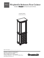 Preview for 1 page of Scott Living Wrightsville Bathroom Floor Cabinet Assembly Instructions Manual