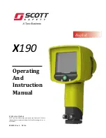 Scott Safety X190 Operating And Instruction Manual preview