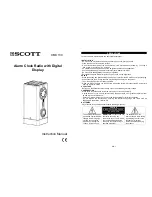 Предварительный просмотр 1 страницы Scott CMX 130 Instruction Manual