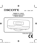 Scott CX 100 DP Instruction Manual preview