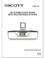 Scott i-CDX 22 Instruction Manual предпросмотр