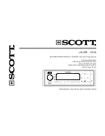 Preview for 1 page of Scott IXCR 100 -  S User Manual