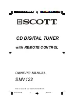 Scott SMV122 Owner'S Manual preview