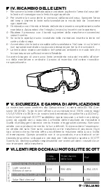 Preview for 17 page of Scott SNOW MOBILE GOGGLE User Manual