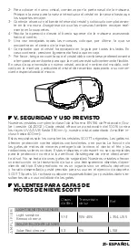 Preview for 21 page of Scott SNOW MOBILE GOGGLE User Manual