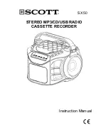 Scott SX 50 Instruction Manual preview