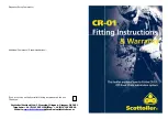 Preview for 1 page of Scottoiler CR-01 Fitting Instructions And Warranty Workbook