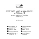 Preview for 1 page of Scottoiler LOUIS SPECIAL EDITION Instructions For Installation And Use Manual