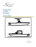 Scout Boats 222 Abaco Owner'S Manual preview