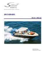 Scout Boats 255 DORADO Owner'S Manual preview