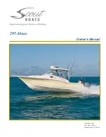 Preview for 1 page of Scout Boats 295 Abaco Owner'S Manual