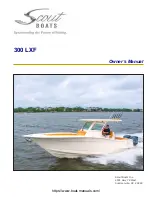 Scout Boats 300 LXF Owner'S Manual preview