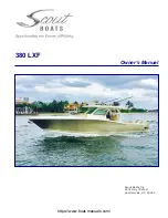 Scout Boats 380 LXF Owner'S Manual preview