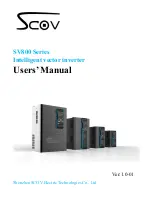 Preview for 1 page of SCOV SV800 Series User Manual