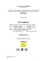 SCP SCIENCE DigiPREP HP Service Manual preview