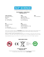 Предварительный просмотр 3 страницы SCP SCIENCE NOVAWAVE User Manual