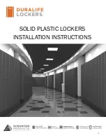 Scranton Products Duralife Lockers Installation Instructions Manual preview