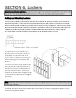 Preview for 9 page of Scranton Products Duralife Lockers Installation Instructions Manual