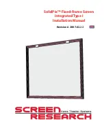 Предварительный просмотр 1 страницы Screen Research SolidPix Installation Manual