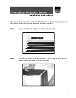 Screen Technics CinemaSnap Series Installation Instructions Manual preview